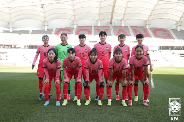 한국 여자대표팀은 뉴질랜드와 평가전에서 2-1 짜릿한 역전승을 거뒀다. / KFA 제공