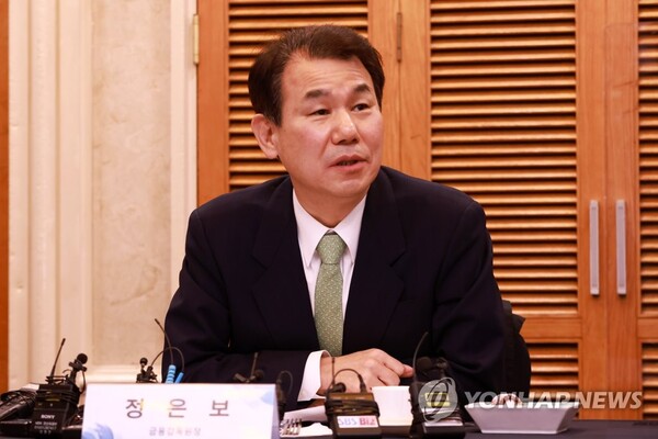 정은보 금융감독원장이 7일 여전사 CEO 간담회를 통해 여신전문금융업계의 수익 다변화를 위해 부수업무를 폭넓게 허용하겠다고 밝혔다.  /연합뉴스