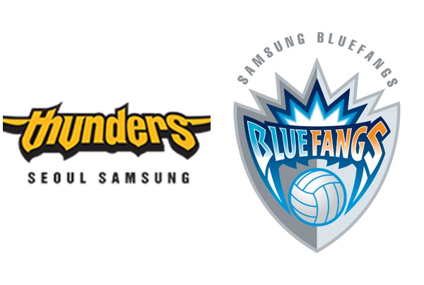 서울 삼성 썬더스와 대전 삼성화재 블루팡스. /구단 제공
