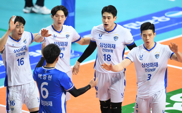 삼성화재 선수들의 모습. /KOVO 제공