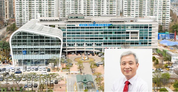 오산시청 전경 및 곽상욱 오산시장./오산시 제공