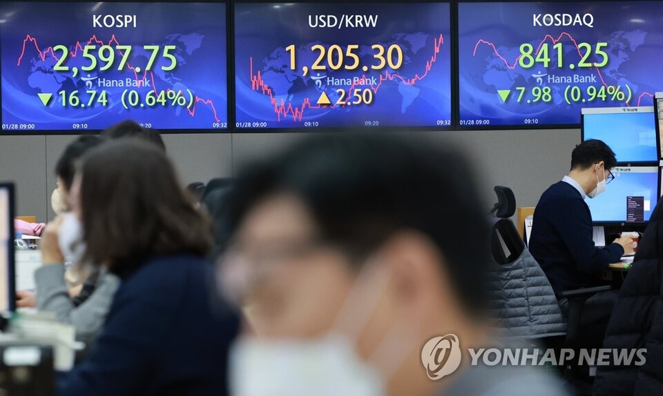 지난해 증시의 상승을 이끌었던 테마주들이 연이은 코스피 추락에 기를 펴지 못하고 있다. 이에 상승세를 보일 것이라던 테마주의 향방에 관심이 커지게 됐다. /연합뉴스