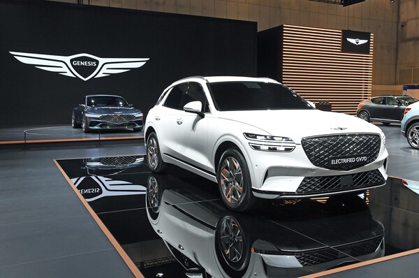 2021 서울모빌리티쇼 제네시스 전시관 전경. /사진=현대자동차그룹