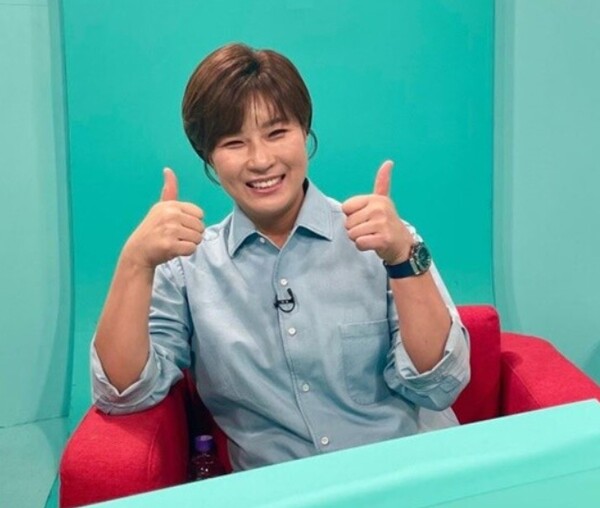 박세리가 자신의 인스타그램에 MBC '전지적 참견 시점' 녹화 중 찍은 사진을 올렸다. /박세리 인스타그램