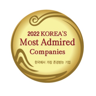 2022 한국에서 가장 존경받는 기업 엠블럼./삼천리