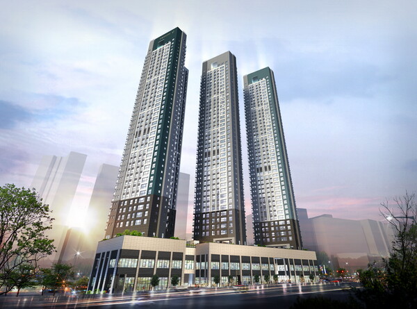 문수로 푸르지오 어반피스 투시도. /대우건설 제공