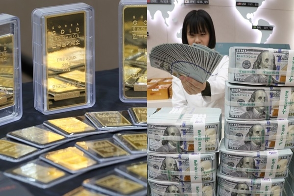 국내 증권시장의 변동성이 커지자 투자자들이 금ㆍ달러ㆍ채권 등 안전자산 비중을 확대하고 있다. /연합뉴스