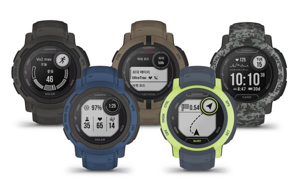 가민 아웃도어 스마트워치 인스팅트2 시리즈. /사진=가민