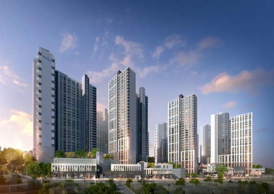 DL이앤씨 안양 어반포레 자연& e편한세상 투시도. / DL이앤씨 제공