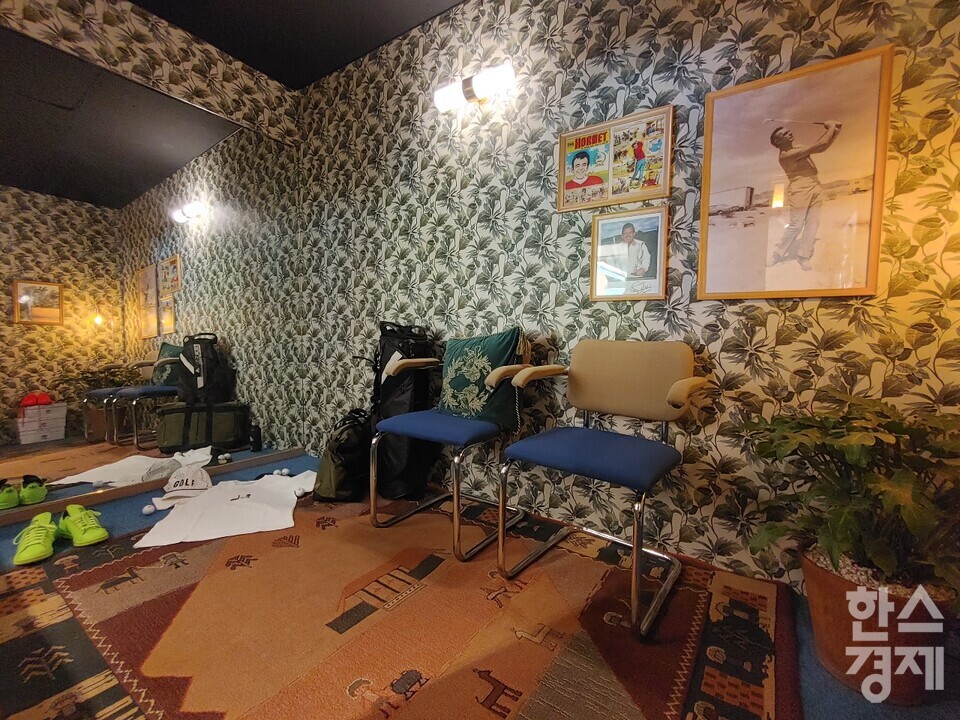 아디다스골프 팝업스토어 내부 인테리어. /박종민 기자