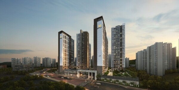 평촌 어바인퍼스트더샵 투시도. / 포스코건설 제공