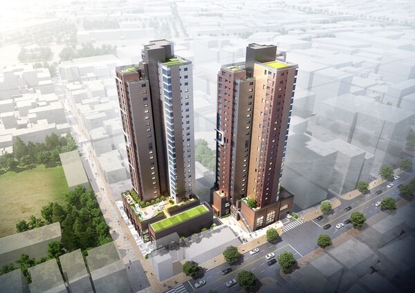 한신더휴 펜트하우스 조감도. / 한신공영 제공