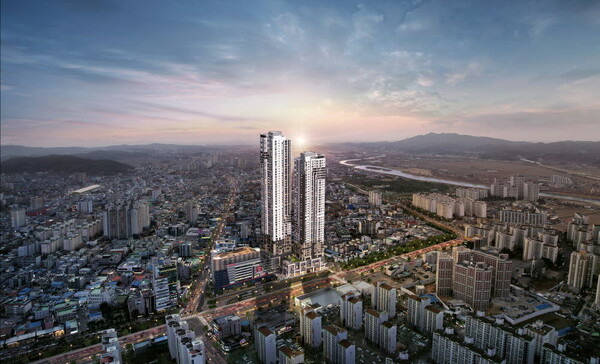 아산 벨코어 스위첸 반조감도. / KCC건설 제공