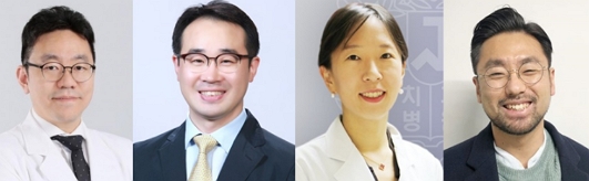 왼쪽부터) 오범조·정지훈·박지운 교수, 이병민 박사/제공=보라매병원