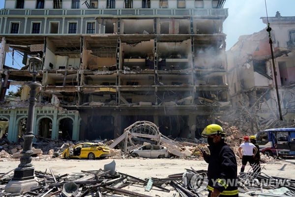 쿠바 아바나 호텔에서 발생한 폭발 사고 / 연합뉴스