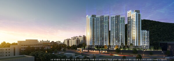 부산 사하오성맨션 재건축사업 투시도. / 한신공영 제공