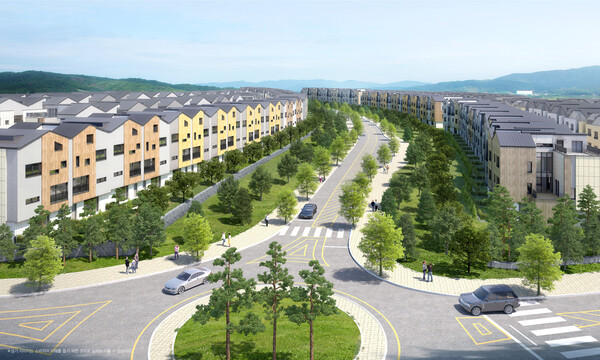 힐스테이트 양주옥정 파티오포레 조감도. 현대건설 제공