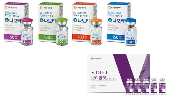 나보타와 브이올렛. /대웅제약 제공