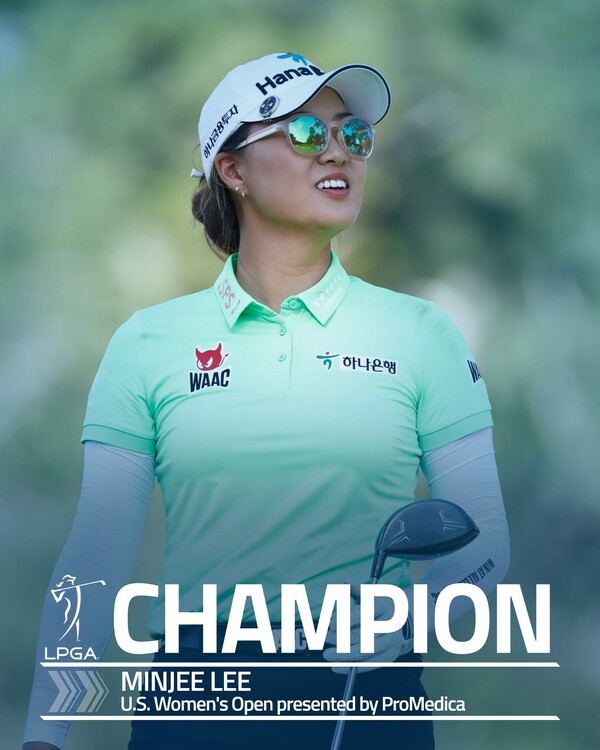 호주 동포 이민지가 시즌 2번째 메이저 대회인 제77회 US여자오픈 골프대회에서 우승을 차지했다. /LPGA 페이스북