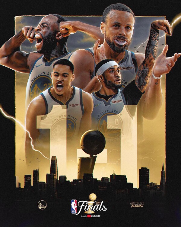 골든스테이트 워리어스와 보스턴 셀틱스가 올 시즌 NBA 파이널 시리즈에서 1승 1패를 기록 중이다. /구단 페이스북