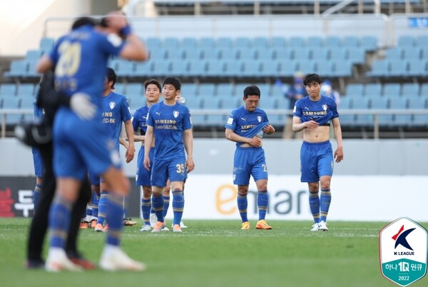 수원 삼성은 6월 3경기에서 모두 졌다. /한국프로축구연맹 제공