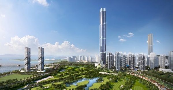 103층 빌딩 포함된 인천 송도 아이코어 시티 조감도. 인천경제자유구역청 제공