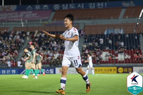 이승우는 K리그에서 꾸준한 출전 시간을 부여받으며 기량을 회복했다. /한국프로축구연맹 제공