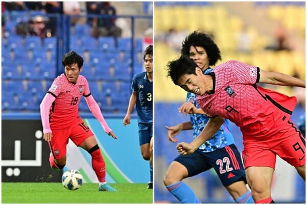 정상빈과 오세훈은 해외 무대에서 기량 하락을 겪고 있다. U-23 아시안컵에서 경기력은 아쉬움을 많이 남겼다. /KFA 제공