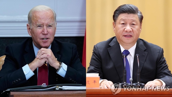 조 바이든 미국 대통령과 시진핑 중국 국가주석 / 연합뉴스