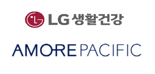 LG생활건강, 아모레퍼시픽 로고 / 각 사 제공