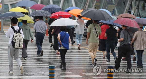 31일 전국 대부분 지역은 태풍 영향으로 많은 비가 내리겠다. / 연합뉴스