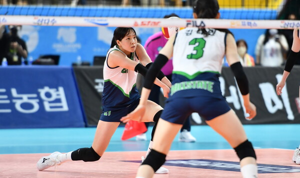 현대건설 정시영(가운데). /KOVO 제공