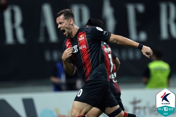 스타니슬라프 일류첸코는 성남FC를 상대로 멀티 골을 터트렸다. /한국프로축구연맹 제공