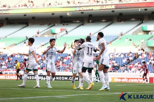 전북 현대는 6년 만에 ACL 4강 진출에 성공했다. /한국프로축구연맹 제공