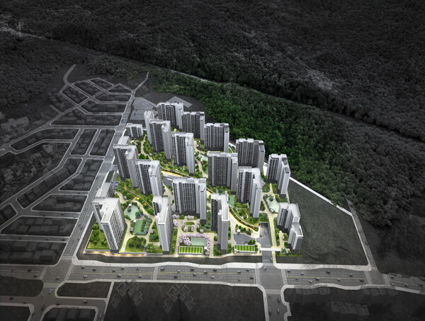  ‘인덕원자이 SK VIEW’ 조감도. 지난 8일 문은 연 견본주택은 인덕원자이 SK VIEW 현장 주변인 내손동 692 일대에 위치해 있으며, 입주는 2025년 상반기 예정이다.