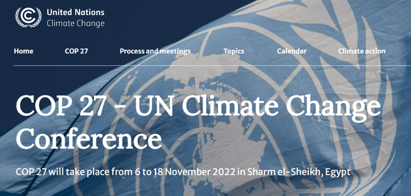 유엔 COP27 홈페이지