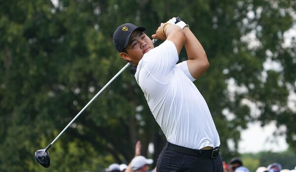 '주목받는 신예' 김주형이 PGA 투어에서 불과 2개월 만에 두 번째 우승을 거머쥐었다. /연합뉴스