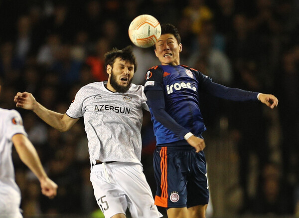 올림피아코스의 황의조는 득점을 터트리지 못했다. /연합뉴스