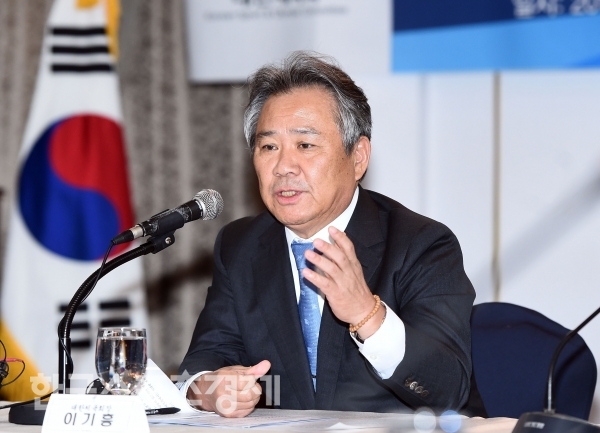 이기흥 대한체육회 회장의 모습. /임민환 기자