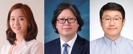 왼쪽부터) 진은효·이동호 교수, 숭실대 한경도 교수/제공=서울대병원 강남센터