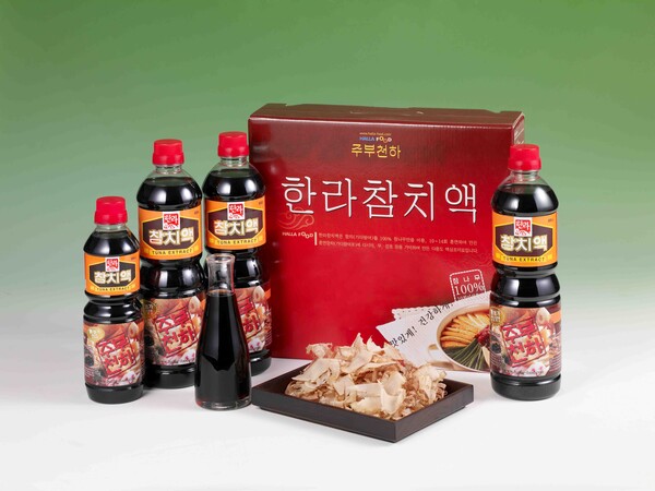 출시 초기 당시 한라식품 참치액 세트./한라식품 제공.