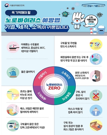 노로바이러스 예방법 포스터/제공=식품의약품안전처