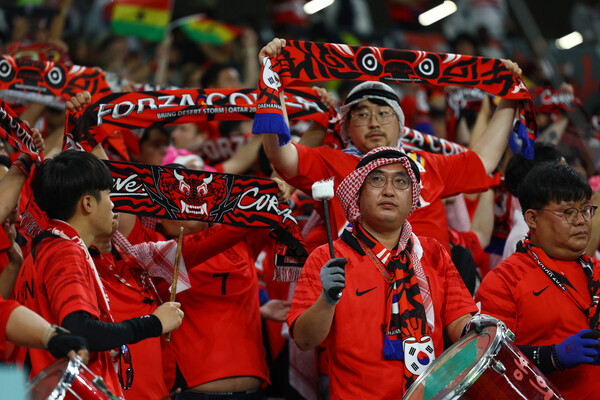 대한민국 국민들은 3일 포르투갈전에도 모여 벤투호의 16강행을 응원할 예정이다. /연합뉴스