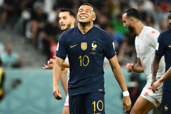 프랑스는 튀니지에 0-1로 패배했다. /연합뉴스