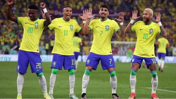 브라질이 월드컵 토너먼트 전반전에만 4골을 넣었다. / CNN 제공