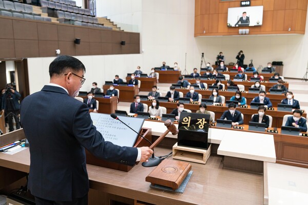 용인특례시의회는 오는 19일부터 22일까지 2022년도 제3회 추가경정 예산안 처리를 위한 제269회 임시회를 개최할 예정이다./용인시의회 제공