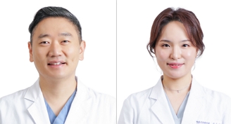 왼쪽부터) 조성훈·김윤나 교수/제공=경희의료원