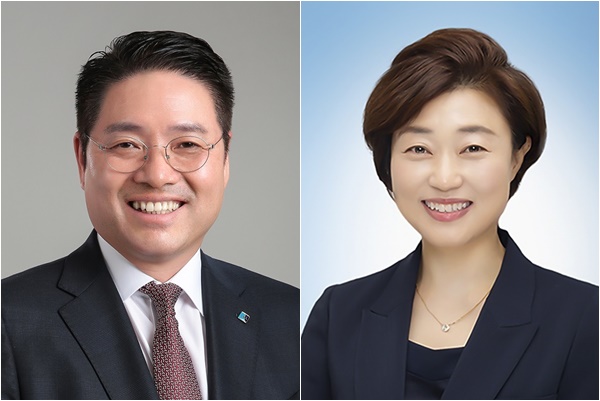  IBK기업은행이 역량과 성과를 바탕으로 한 상반기 정기인사를 단행했다. 신임 부행장으로 선임된 김인태 혁신금융그룹장(왼쪽), 김운영 금융소비자보호그룹장. /IBK기업은행 제공