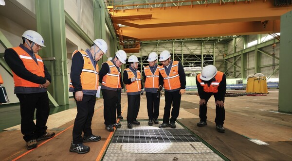 남부발전이 CEO 현장 안전경영을 실시했다. / 남부발전 제공. 