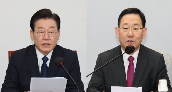 이재명 더불어민주당 대표와 주호영 국민의힘 원내대표. /연합뉴스